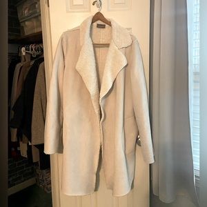 Lenard full length white coat